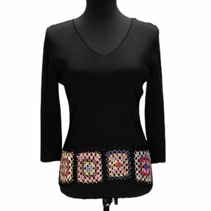 SOLD.  Joseph A. Black 3/4 Sleeve Sweater.